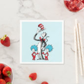 Serviette En Papier Dr Seuss | Chat dans le Casquette, Chose un & Chos (En situation)
