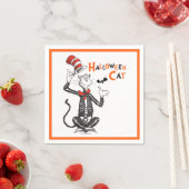 Serviette En Papier Dr Seuss | Chat d'Halloween en Casquette (En situation)