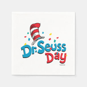 Serviette En Papier Dr Seuss Day   Confetti