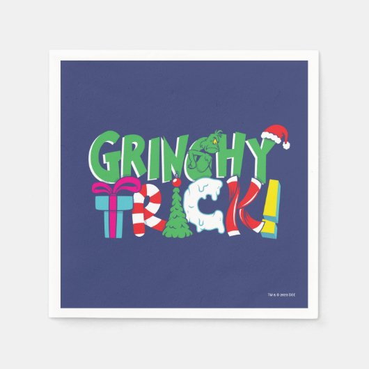 Serviette En Papier Dr Seuss | Grinchy Trick (Devant)