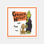 Serviette En Papier Dr Seuss | Hallowen Grinch Night Graphic (Devant)