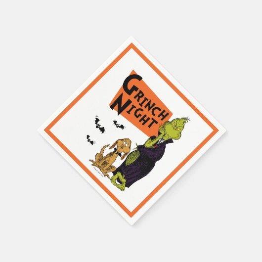 Serviette En Papier Dr Seuss | Hallowen Grinch Night Graphic (Coin)