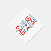 Serviette En Papier Dr Seuss | Je T'Aime Papa Tant Que Tu Vois (Coin)