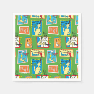 Serviette En Papier Dr. Seuss Les œufs verts au jambon Citations d'his