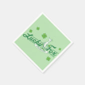 Serviette En Papier Dr Seuss | Lucky Fox Dans Ses Chaussettes Irlandai (Coin)