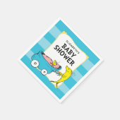 Serviette En Papier Dr Seuss | Un poisson - Baby shower garçon (Coin)
