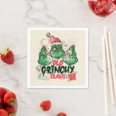 Serviette En Papier Dr Seuss | Vieux Claus Grinch (En situation)