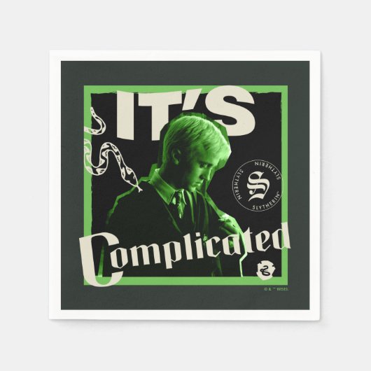 Serviette En Papier Draco Malfoy - "C'est compliqué" (Devant)