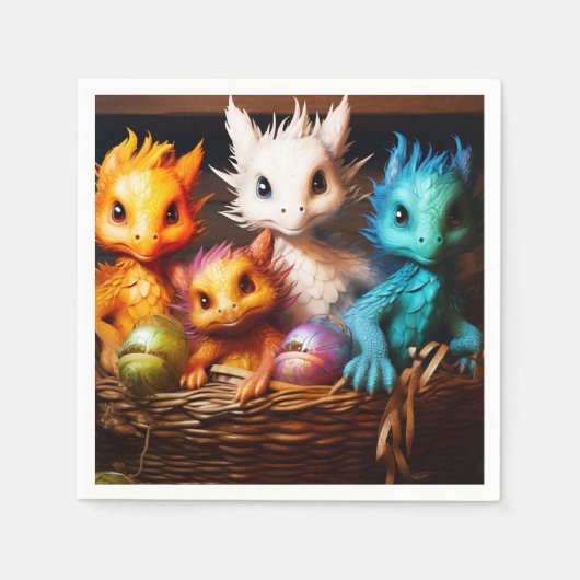 Serviette En Papier Dragon (Devant)