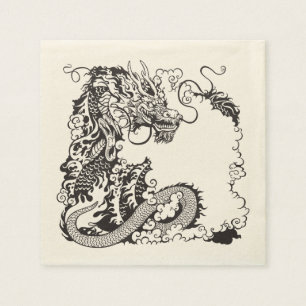 Serviette En Papier dragon