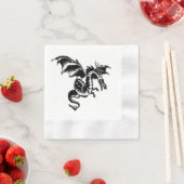 Serviette En Papier Dragon (En situation)