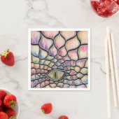 Serviette En Papier Dragon arc-en-ciel (En situation)