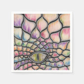 Serviette En Papier Dragon arc-en-ciel (Devant)