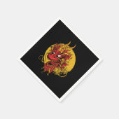 Serviette En Papier Dragon Chinese Asian Mythology Cool Cadeau (Coin)