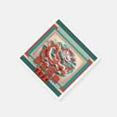 Serviette En Papier Dragon de Nouvel An Chinois 2024 PPN04 (Coin)