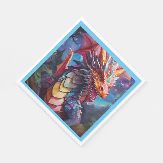 Serviette En Papier Dragon éblouissant (Coin)