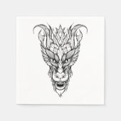 Serviette En Papier Dragon feuille (Devant)