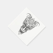 Serviette En Papier Dragon feuille (Coin)