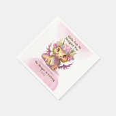 Serviette En Papier Dragon fille de deux ans (Coin)