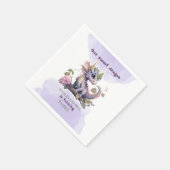 Serviette En Papier Dragon fille de trois ans (Coin)