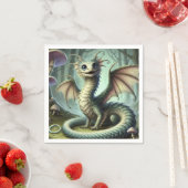 Serviette En Papier Dragon Jabberwocky Cute Imaginaire Créature Art (En situation)