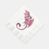 Serviette En Papier Dragon rose de l'art Imaginaire du printemps (Coin)