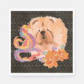 Serviette En Papier DRAGON-TALEZ Chow Année du Dragon (Devant)