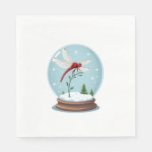 Serviette En Papier Dragonale du Globe des neiges (Devant)