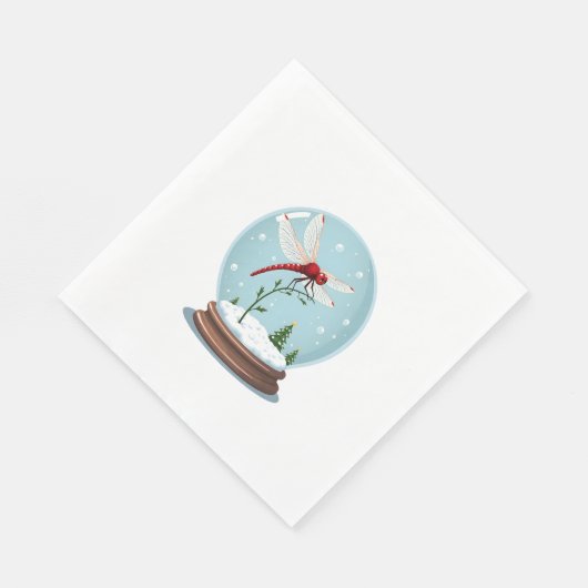 Serviette En Papier Dragonale du Globe des neiges (Coin)