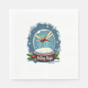 Serviette En Papier Dragonale du Globe des neiges
