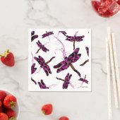 Serviette En Papier Dragonflies (En situation)