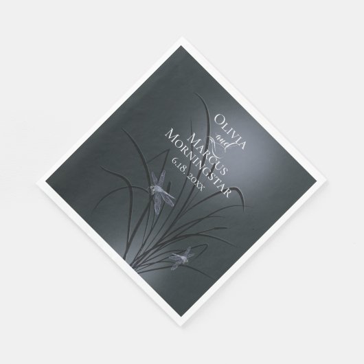 Serviette En Papier Dragonfly bleu poussiéreux (Coin)
