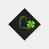 Serviette En Papier Dragonfly coeur irish, Shamrock Heart Clover St (Coin)