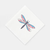 Serviette En Papier Dragonfly de Trans Pride (Coin)