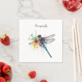 Serviette En Papier Dragonfly Dreamscape, personnalisée (En situation)
