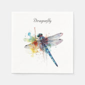 Serviette En Papier Dragonfly Dreamscape, personnalisée (Devant)