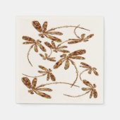 Serviette En Papier Dragonfly Frenzy Gold (Devant)