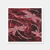Serviette En Papier Dragonfly Red Haze (Devant)