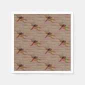 Serviette En Papier Dragonfly Rustic (Devant)