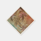 Serviette En Papier Dragonfly rustique (Coin)