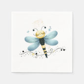 Serviette En Papier Dragonfly Sleepy Whimsical (Devant)
