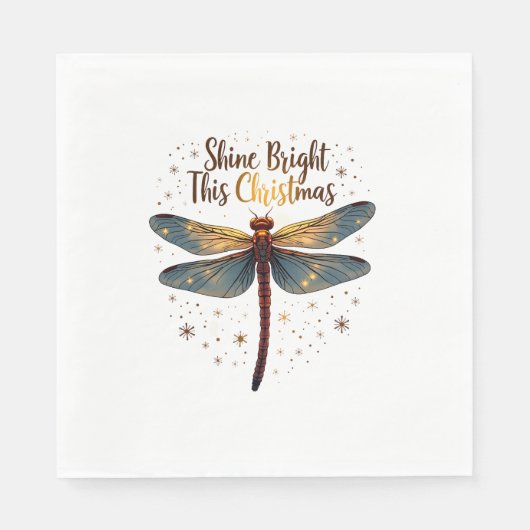 Serviette En Papier Dragonfly Star de Noël (Devant)