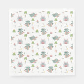 Serviette En Papier Dragons Knights Fairytale Château médiéval (Devant)