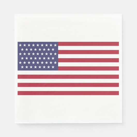 Serviette En Papier Drapeau 51 étoiles des États-Unis d'Amérique (État (Devant)