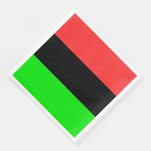 Serviette En Papier Drapeau africain (Coin)