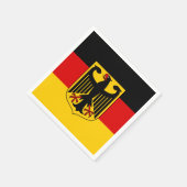 Serviette En Papier Drapeau allemand & Armoiries, supporters de Deutsc (Coin)