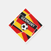 Serviette En Papier Drapeau allemand de football (Coin)