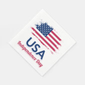 Serviette En Papier Drapeau américain (Coin)