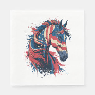 Serviette En Papier Drapeau américain
