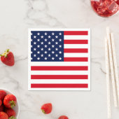 Serviette En Papier Drapeau américain (En situation)